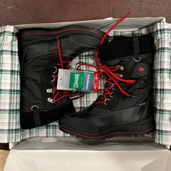 Like new! Cougar brand Como waterproof boots, women's size 9, runs large - Picture 11 of 13